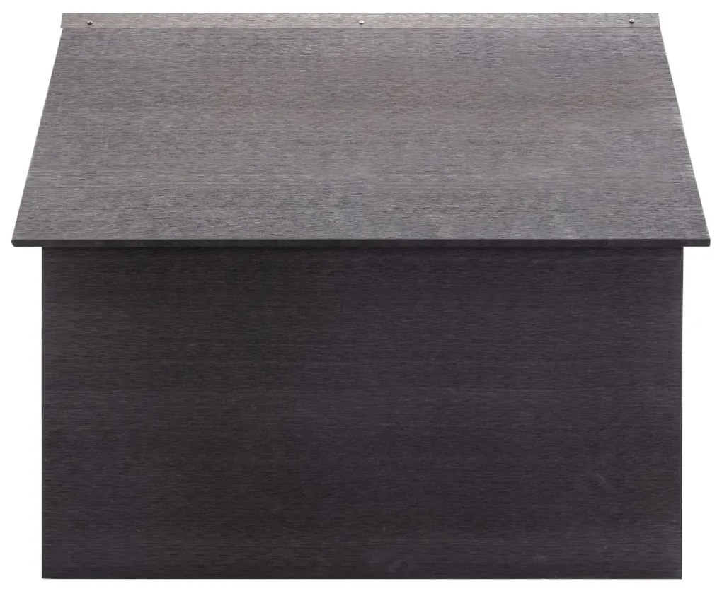 Garáž pre kosačku šedá 80x80x70 cm WPC