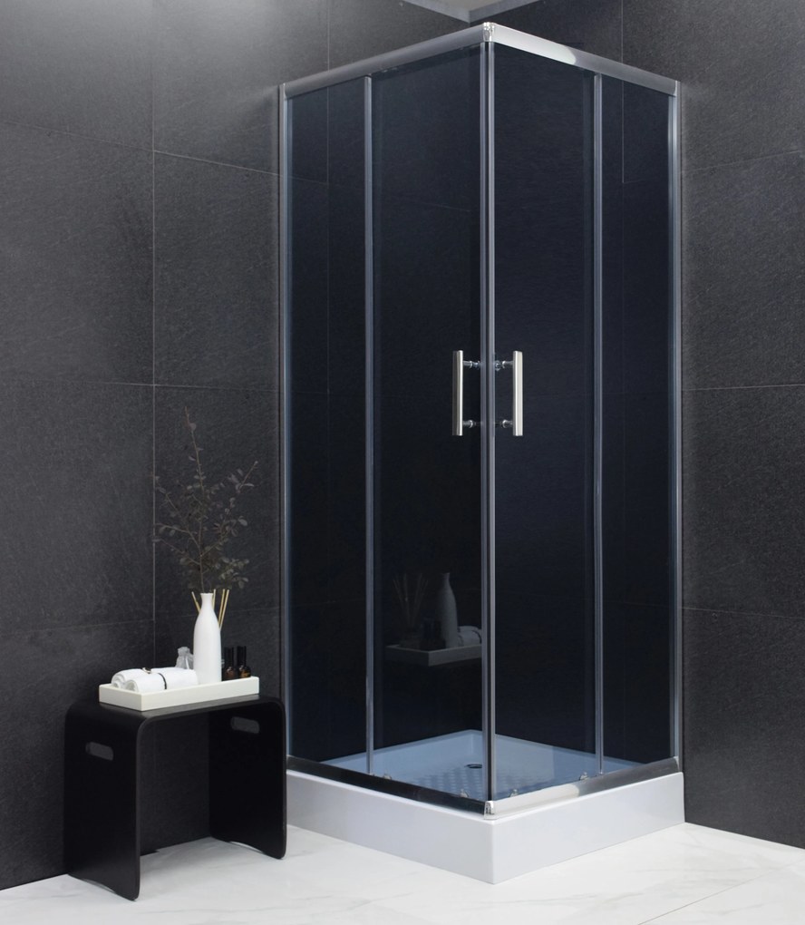 Sprchovací kút maxmax MEXEN RIO grafit - 90x90 cm