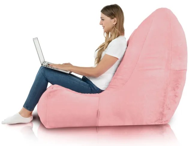 Moderné kreslo DISTINTO Yeti ružový