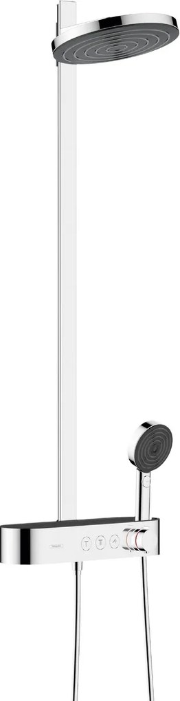 Hansgrohe Pulsify S, Showerpipe 260 2jet EcoSmart s termostatom ShowerTablet Select 400, chrómová, HAN-24241000