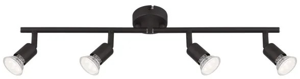 GLOBO 57382-4L - LED Bodové svietidlo OLIWA 4xGU10/3W/230V čierna