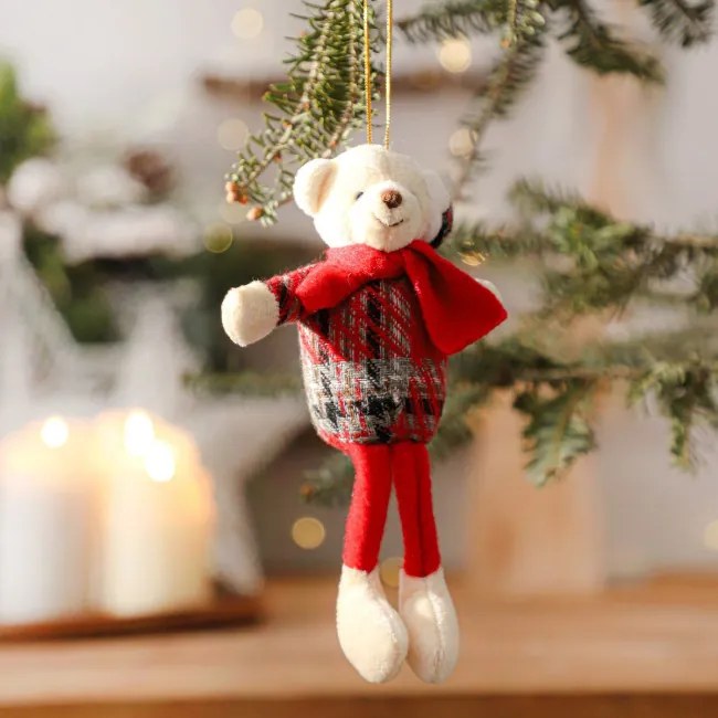 Závesná vianočná dekorácia GRIDO medvedík 980453