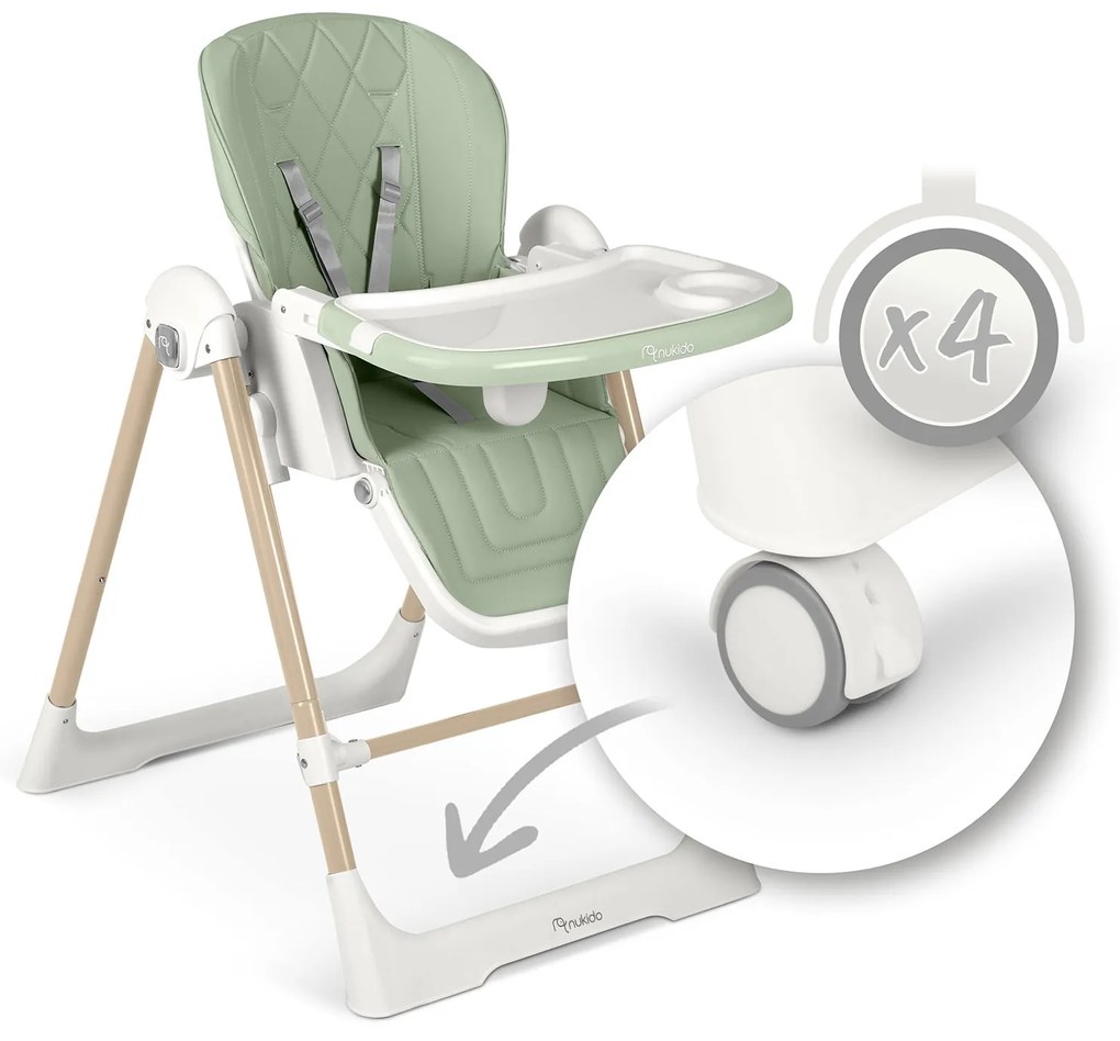 Detská stolička 3v1 Nukido Elite - zelená