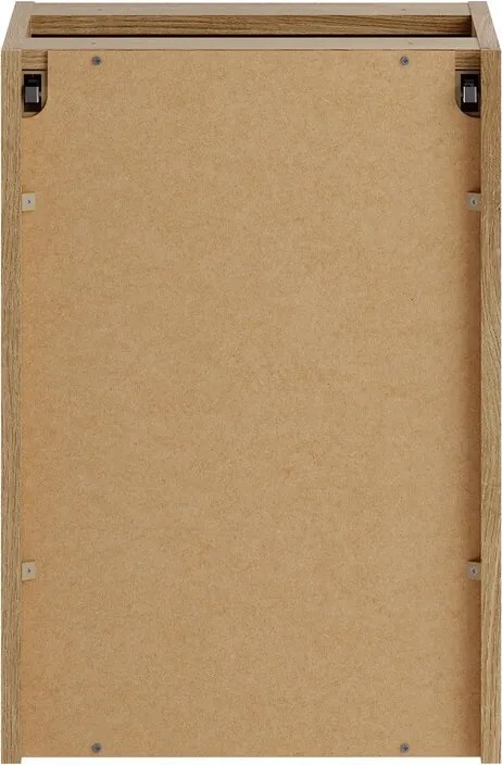 Závěsná umyvadlová skříňka Nova 81-40-39-1DK s košem na prádlo dub coast evoke