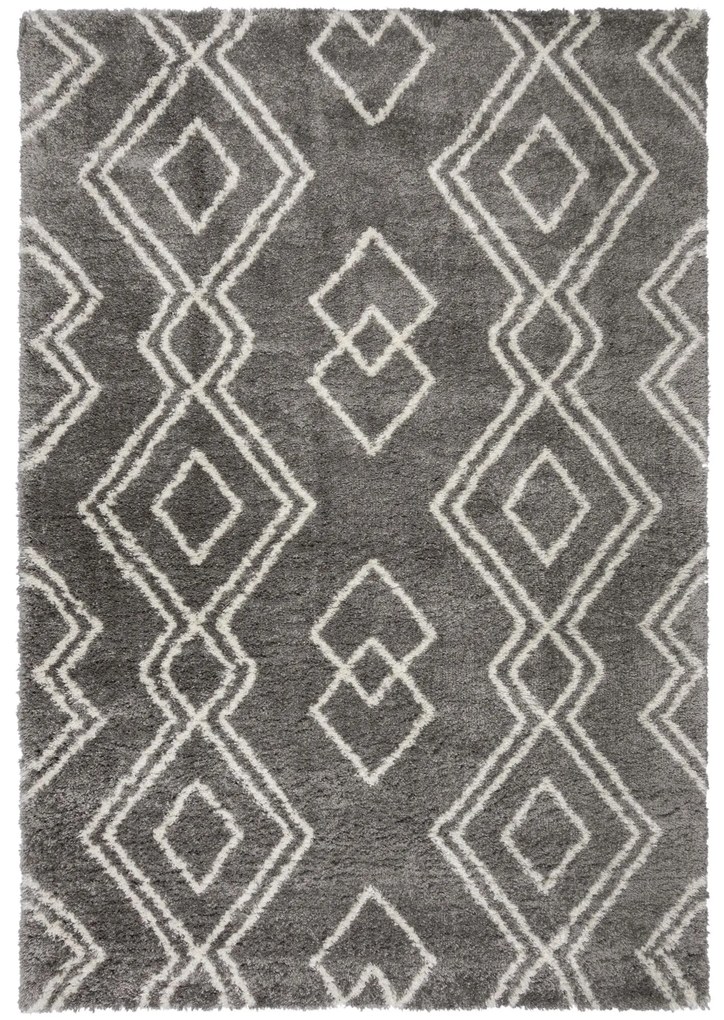 Flair Rugs koberce Kusový koberec Melilla Atlas Berber Grey - 160x230 cm