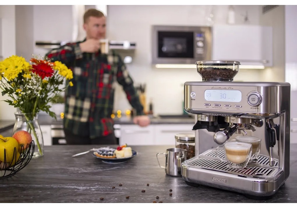 Sencor SES 6050SS espresso kávovar, strieborná