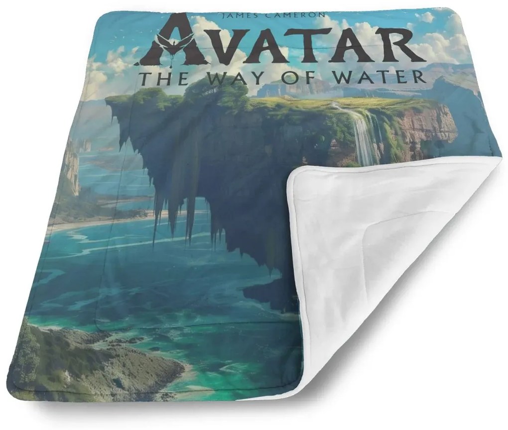 Sablio Deka pre bábätko Avatar The Way of Water Plávajúci ostrov - 90x120 cm