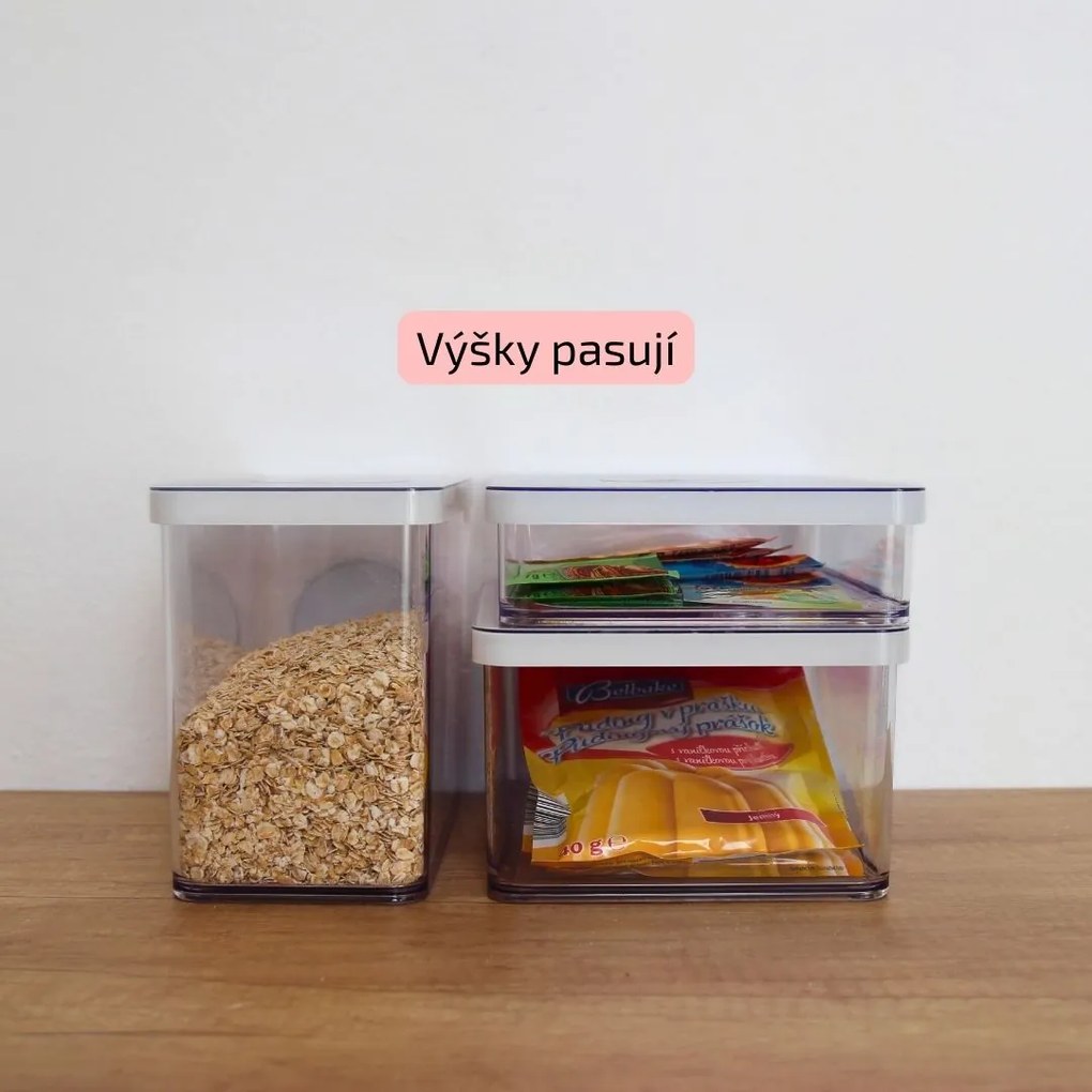 Dóza na potraviny 3,2l Rotho Loft - JUMBO, biela