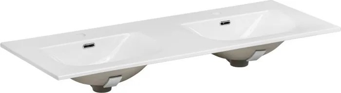 Závesná skrinka Casad Sky so zápustným umývadlom 120 cm dub wotan/biela