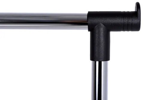 Vešiakový stojan na kolieskach IDA čierny