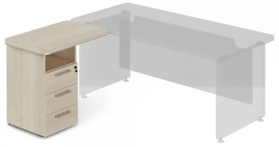 Prístavný kontajner TopOffice 90 x 55 cm, ľavý