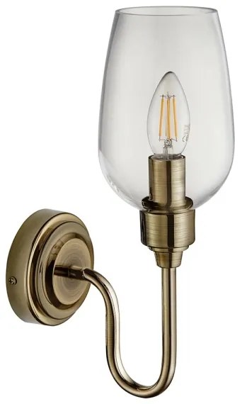 Endon 107792 - Nástenné svietidlo STOURTON 1xE14/6W/230V mosadz