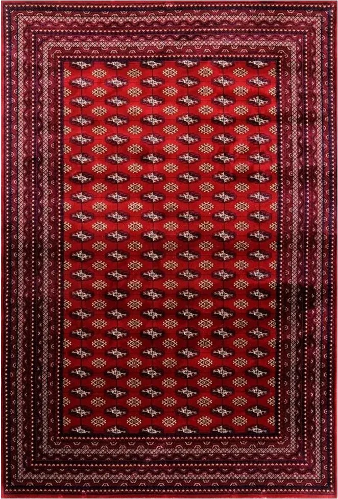 BE Koberec Abu Dhabi 6276 RED – červený obdĺžnikový Rozmer: 120x180 cm