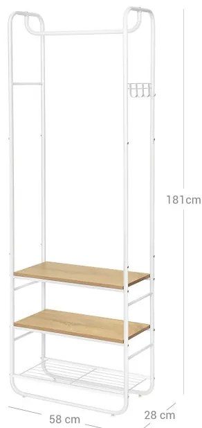 Vešiakový stojan s botníkom HSR81WN