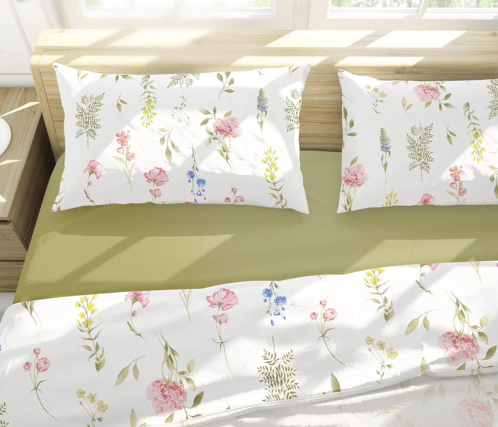 Obliečky krepové Rimini TiaHome - 1x Vankúš 90x70cm, 1x Paplón 140x200cm