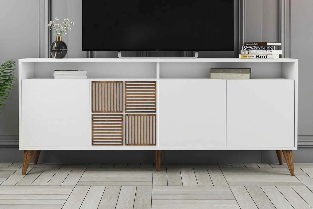 Dizajnová komoda Cadelaria 180 cm biela