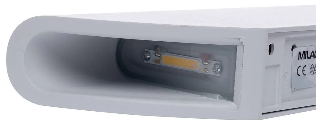 EUlight Exteriérové nástenné LED svietidlo Brick, 1x LED 6w, biela