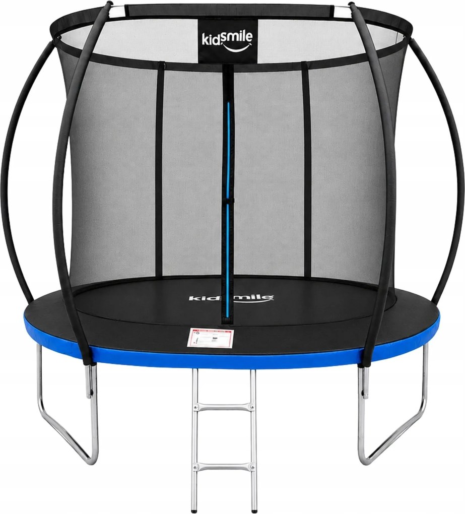 TRENDIE Trampolína s vnútornou sieťou 312 cm modrá + rebrík
