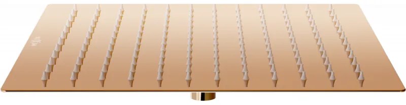 Mexen Sprchová hlavica Slim nerezová 30 x 30 cm, ružovo-zlatá, 79130-60