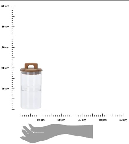Dvojposchodová sklenená nádoba Stenny 2 x 600 ml