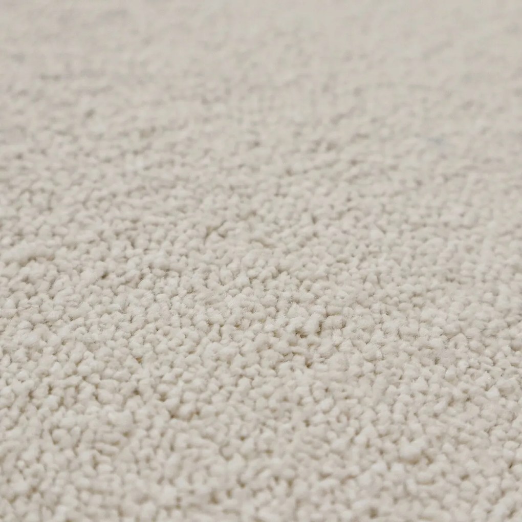 AladinWorld Expres, Kusový koberec Royal Lux 03 krémový kruh, 400x400 (priemer) kruh, biela, obývacia izba