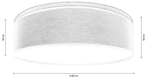 Spot-Light 4994874 - Stropné svietidlo BOHO 3xE27/25W/230V dub 48 cm