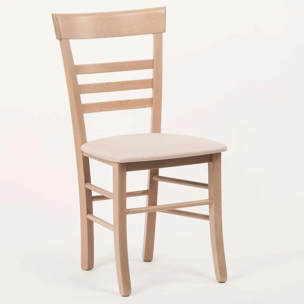 Stima Stolička SIENA s čalúneným sedákom Vyberte odtieň ->: Dub Sonoma, Vyberte látku ->: LUX Zelená 18