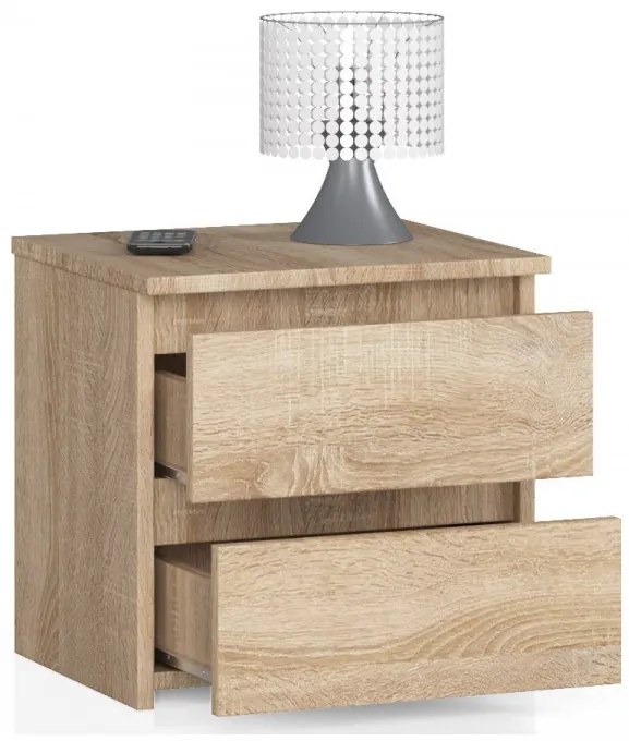 Nočný stolík CL2 2SZ CLP dub sonoma