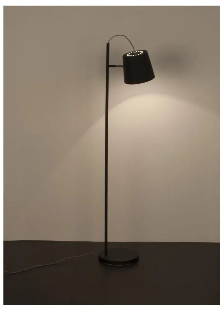 Čierna stojacia lampa Zuiver Buckle Head