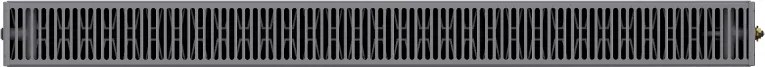 Mexen, Panelový radiátor Mexen Line CVL22 600 x 1100 mm, spodné pripojenie, 1741 W, antracit - W622L-060-110-66