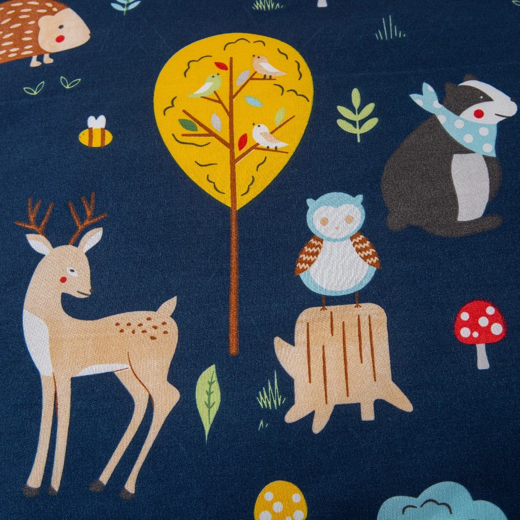 Obliečky z mikrovlákna ANIMALS modré Rozmer obliečok: 2 ks 70 x 90 cm | 200 x 220 cm
