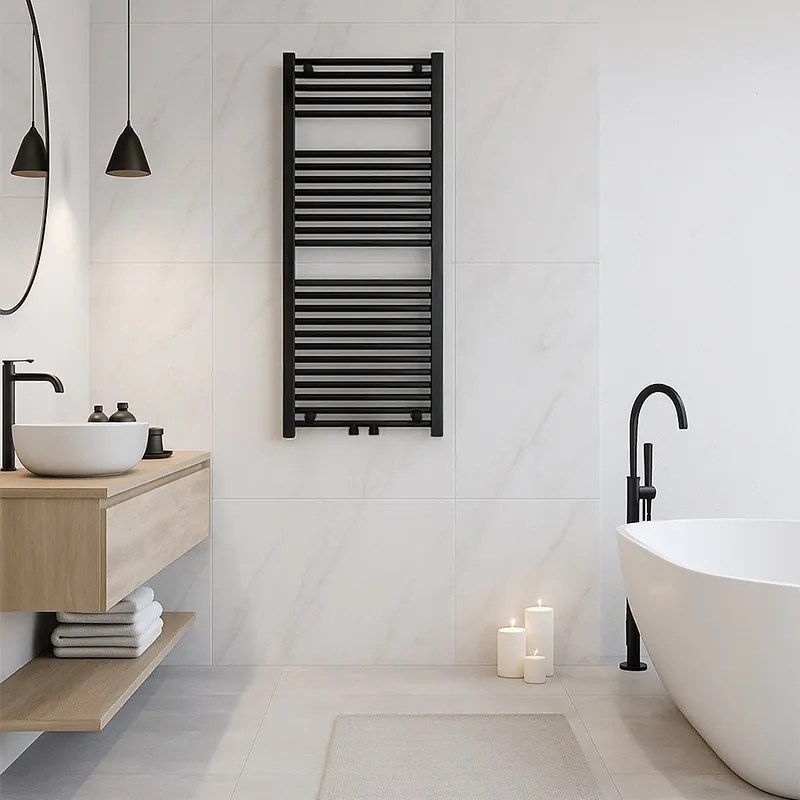 BPS-koupelny Kúpeľňový radiátor CORSO BL 4 50x120 cm, čierny