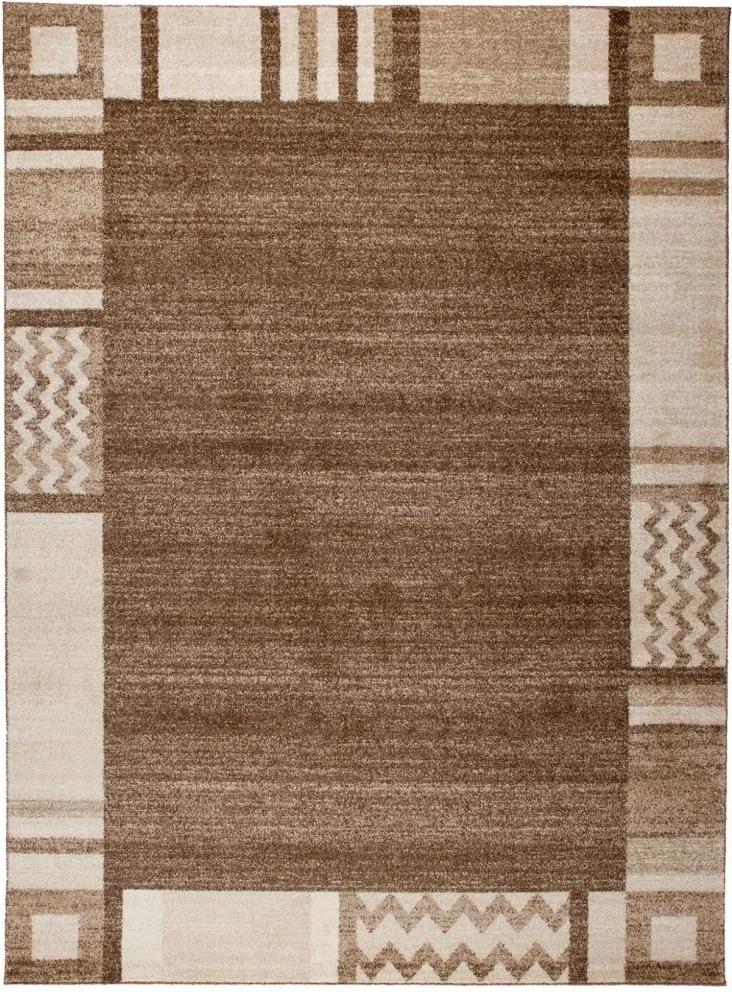 Kusový koberec Bordura hnedý 2, Velikosti 60x100cm
