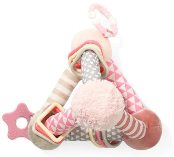 BABY ONO Edukačná hračka Baby Ono pyramída Tiny Yoga pink