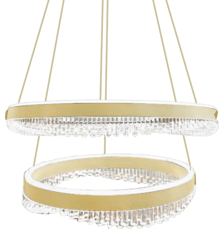 Závesné LED svietidlo Preciosa, 2x LED 85w, 4000k, g