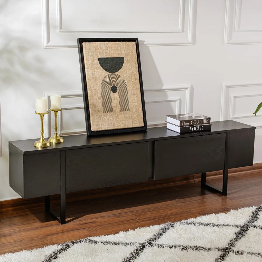 TV stolík Serenity Wood Black