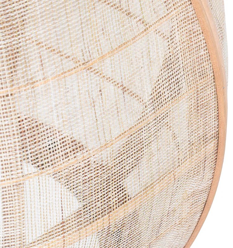 Orientálne závesné svietidlo hnedé 50 cm - Pascal