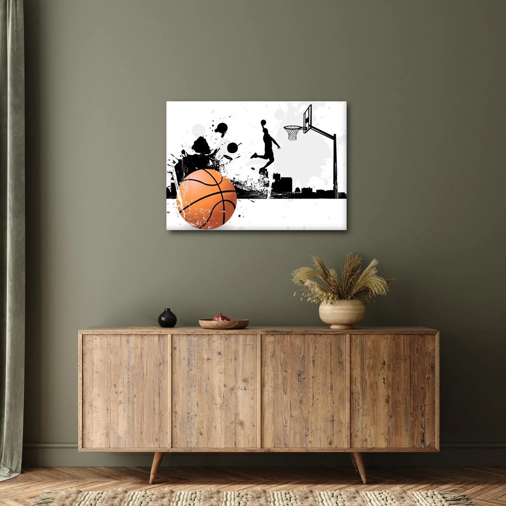Obraz - Hráč basketbalu (70x50 cm)