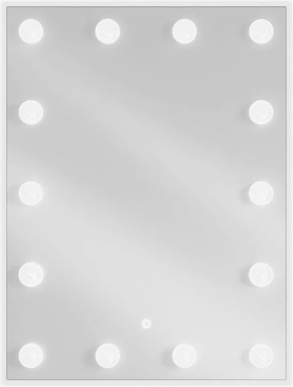 Mexen Dona osvetlené kúpeľňové zrkadlo 60 x 80 cm, LED 6000K, proti zahmlievaniu - 9818-060-080-611-00