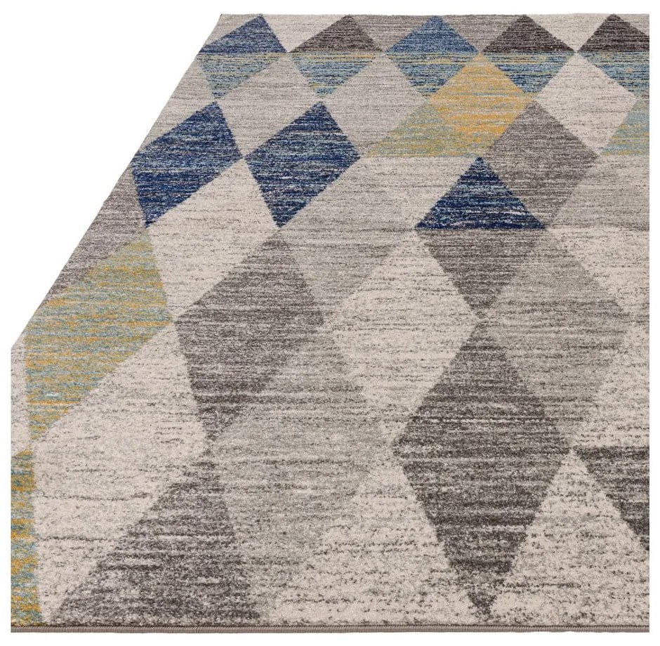 Modrý koberec 80x150 cm Muse Harlequin Blue – Asiatic Carpets
