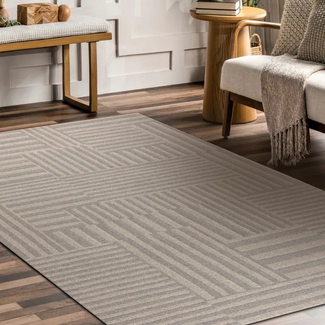 Koberec TEXTURA 488.10.LA111 Osta sivý / béžový