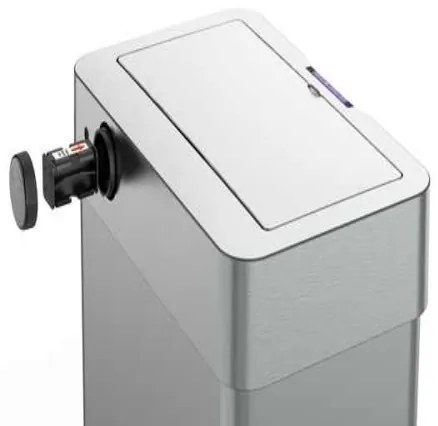 Bezdotykový odpadkový Jumbo kôš 60l USB kábel zadarmo, strieborná