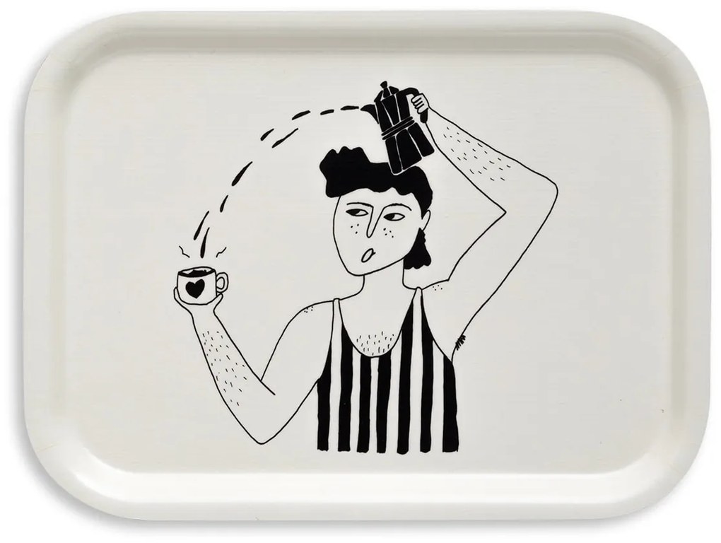 helen b Servírovací podnos vic and his bialetti 20 x 27 cm