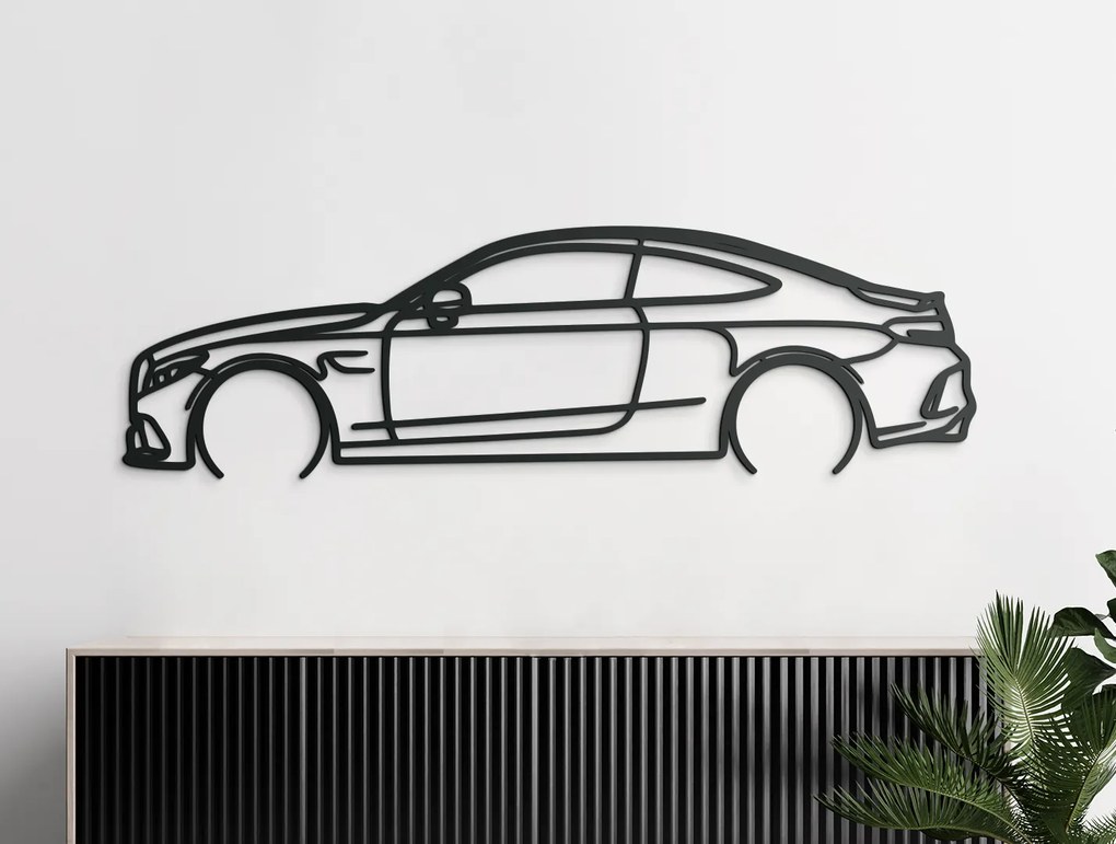 drevko Moderný obraz Mercedes C63 AMG Rozmer obrazu: 25,5 x 86 cm, Farba dekorácie: Čierna