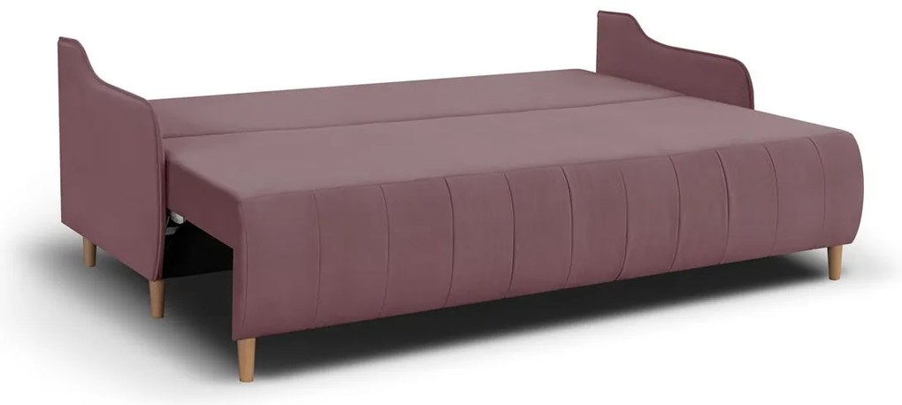 Rozkládací pohovka GALA Tmavě Růžová