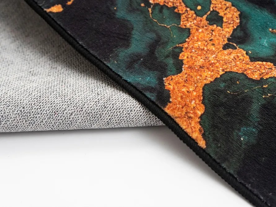 TZ Smaragdový mramorový koberec OVON Rozmer: 200x300 cm