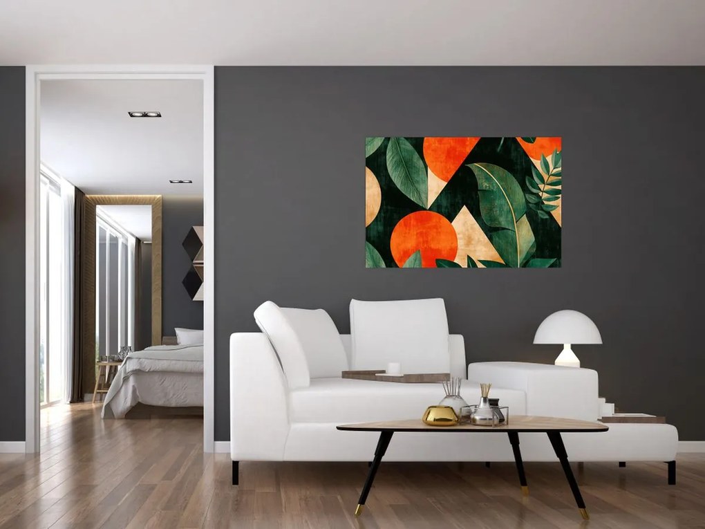 Obraz - Geometrické prírodné motívy II. (90x60 cm)