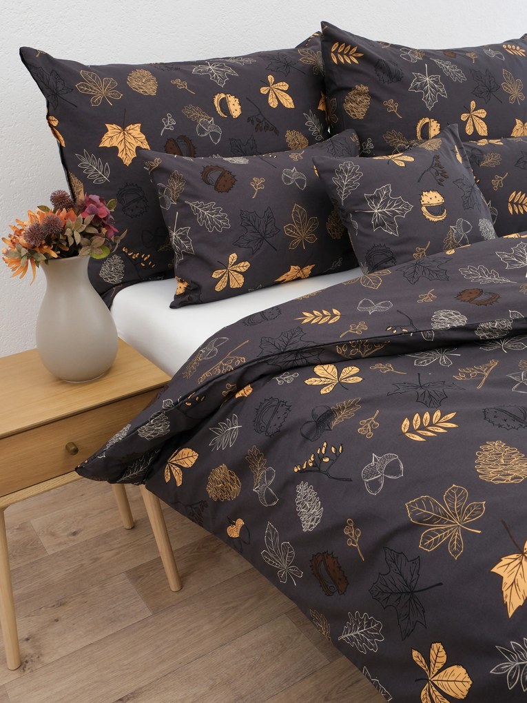 Predĺžené bavlnené obliečky Renforcé – Jesenná elegancia