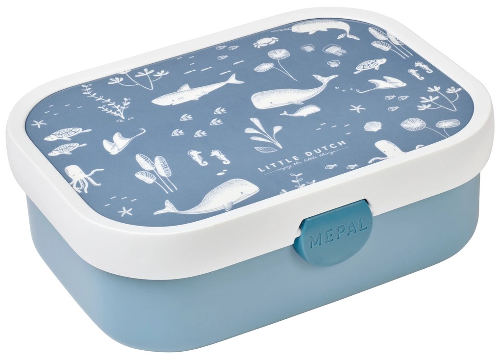 Desiatový set (fľaša+box) Ocean Blue