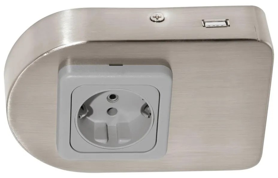 Eglo 94662 - Podlinková zásuvka SCHUKO vr.USB TAXANO